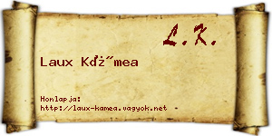 Laux Kámea névjegykártya
